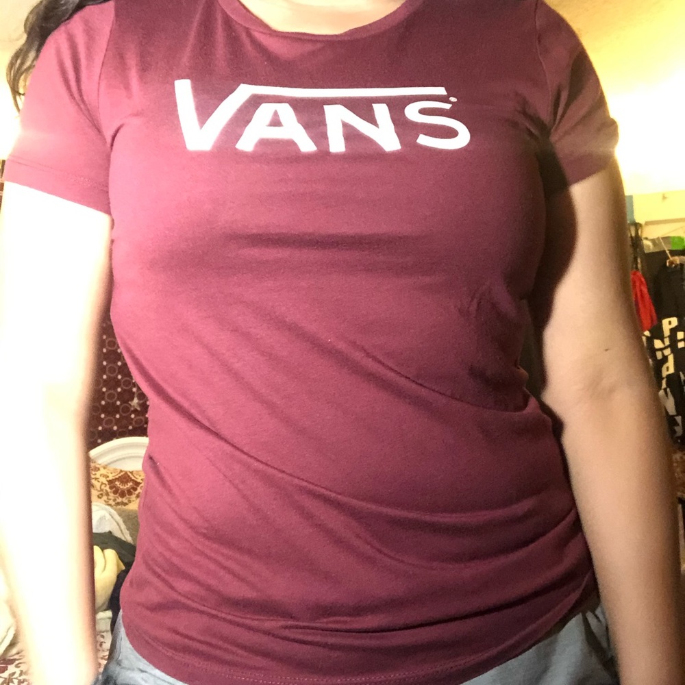 Maroon Vans basic tee - Picture 2 of 2